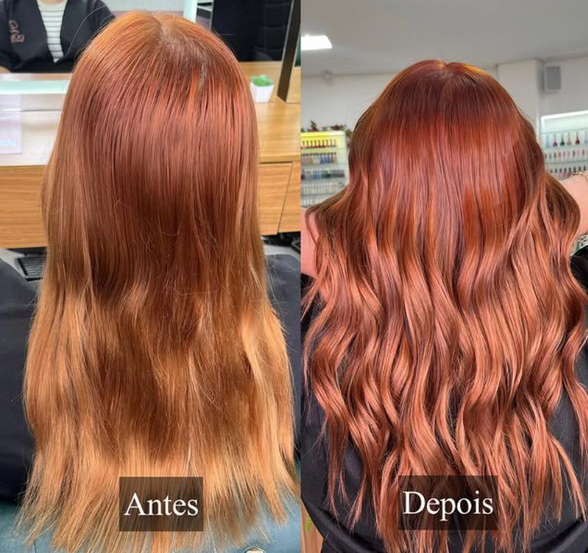 Antes e depois — colorimetria Dondô